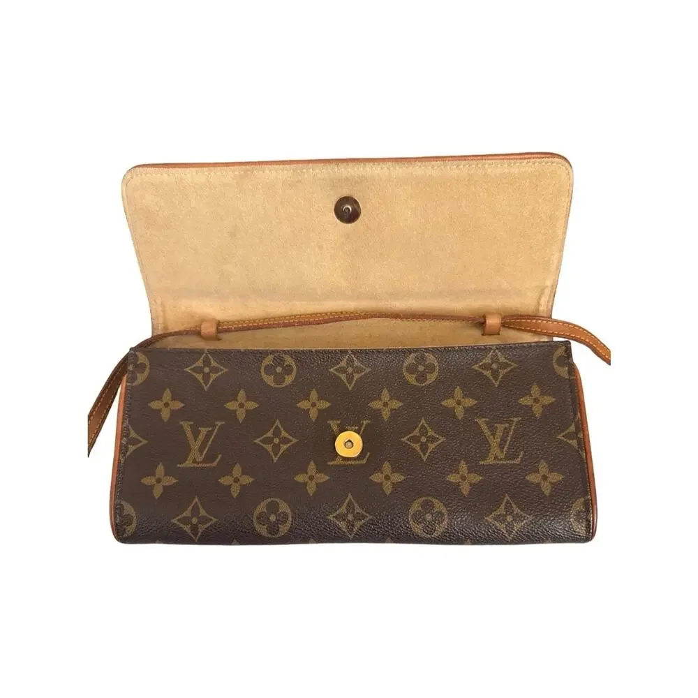 Authentic Louis Vuitton Pochette  Twin GM  Monogram Crossbody Clutch Bag Vintage